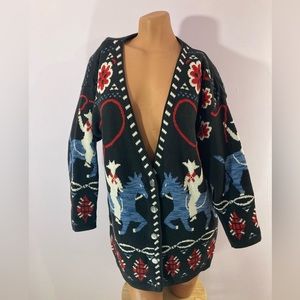 Western Cowboy Button-down Sweater